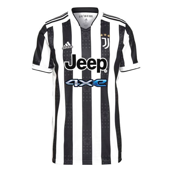 Tailandia Camiseta Juventus 1ª 2021-2022 Blanco Negro